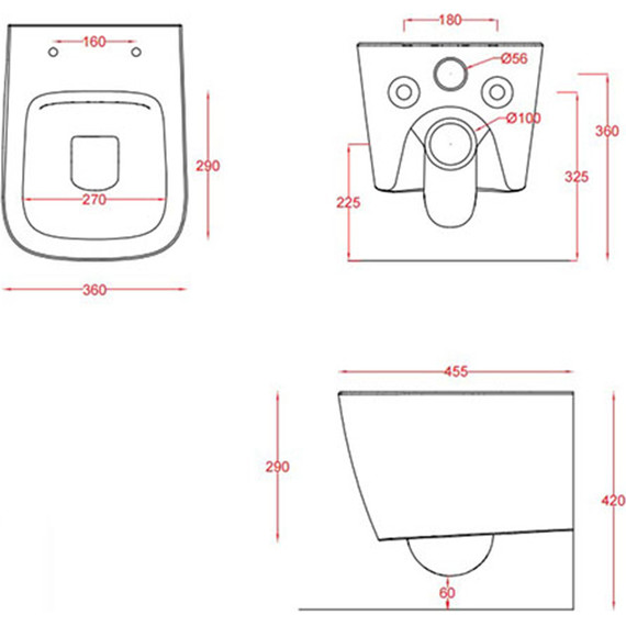Унитаз подвесной безободковый ArtCeram A16 Mini ASV005 01 00 bi, Цвет производителя: белый - фото 7