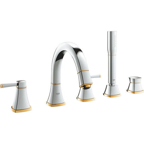 Смеситель для ванны Grohe Grandera 19919IG0, хром/золото - фото 