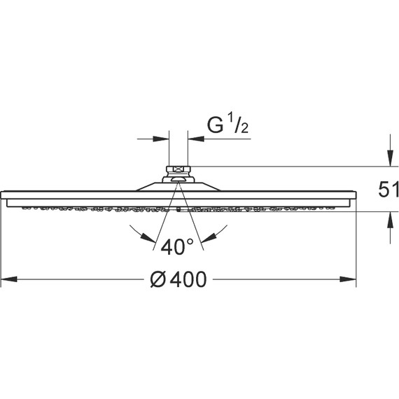 Верхний душ Grohe Rainshower Cosmopolitan 28778000 - фото 5