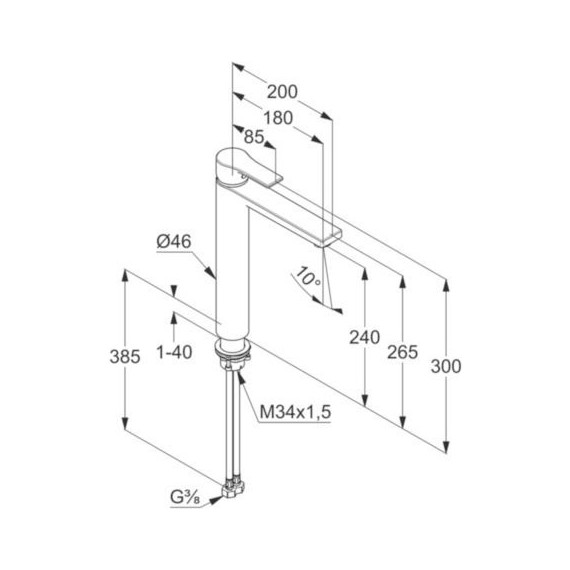 Смеситель для раковины высокий Kludi Zenta SL 482560565 - фото, картинка 4 Смеситель для раковины высокий Kludi Zenta SL 482560565 - фото 4
