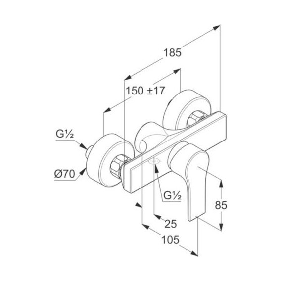 Смеситель для душа Kludi Zenta SL 488700565 - фото 3