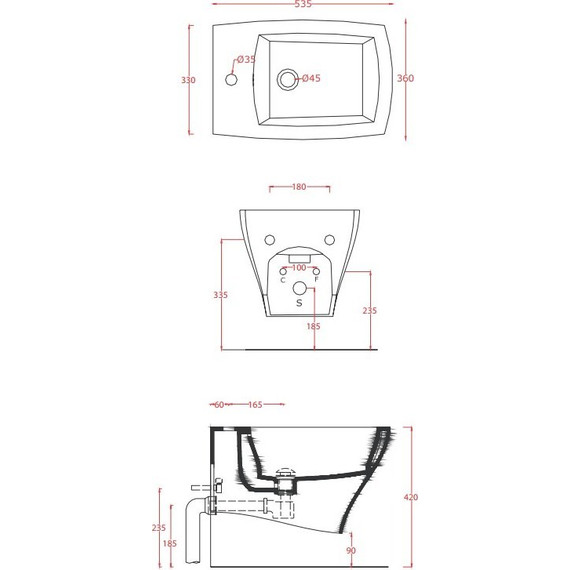 Биде подвесное ArtCeram Jazz JZB001 01 00bi*1 - фото 6