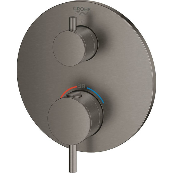 Смеситель для ванны с термостатом Grohe Atrio New Classic 24134AL3, графит - фото 3