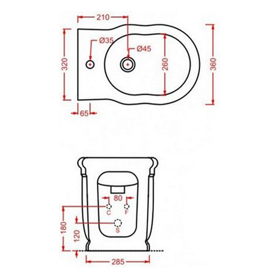 Биде напольное ArtCeram Hermitage HEB001 01 00 bi - фото 10