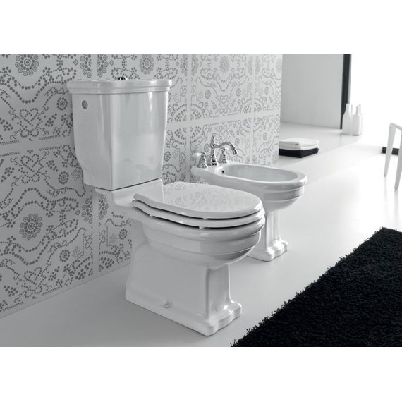 Унитаз-компакт горизонтальный слив ArtCeram Hermitage HEV004 01 00 - фото 3