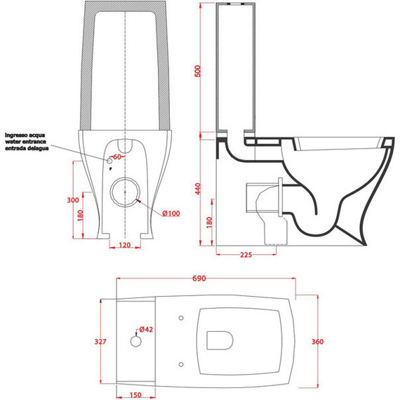 Унитаз-компакт ArtCeram Jazz JZV003 01 00 - фото 5