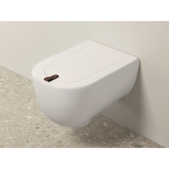 Унитаз подвесной безободковый ArtCeram The One THV001 01 00 bi, Цвет производителя: белый - фото 3