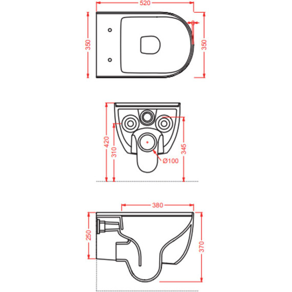 Унитаз подвесной безободковый ArtCeram The One THV001 17 00 nero matt, Цвет производителя: чёрный - фото 4