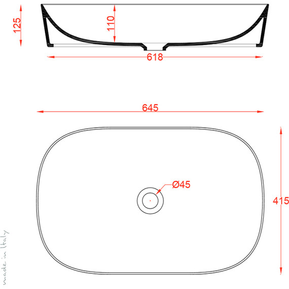 Раковина-чаша ArtCeram Ghost 65 см GHL002 01 00 bi*0 - фото, картинка 4 Раковина-чаша ArtCeram Ghost 65 см GHL002 01 00 bi*0 - фото 4