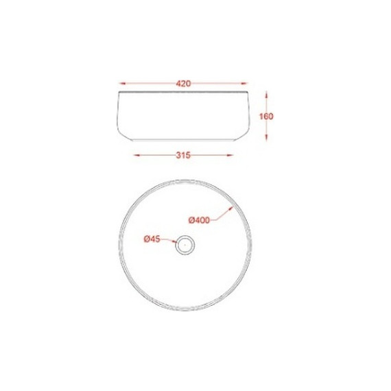 Раковина-чаша ArtCeram Cognac 40 см COL001 01 00 bi - фото 4