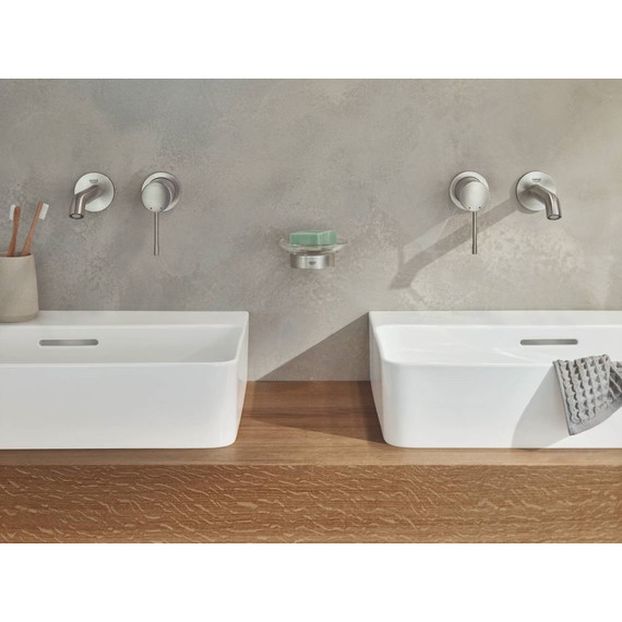 Смеситель для раковины настенный Grohe Essence New 183 мм 19408DC1, суперсталь - фото 4