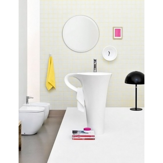 Раковина отдельностоящая ArtCeram Cup 70 см OSL004 01 00 bi - фото, картинка 4 Раковина отдельностоящая ArtCeram Cup 70 см OSL004 01 00 bi - фото 4