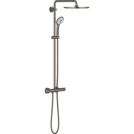 Душевая стойка с термостатом Grohe Euphoria XXL System 310 26075AL0, графит - фото 