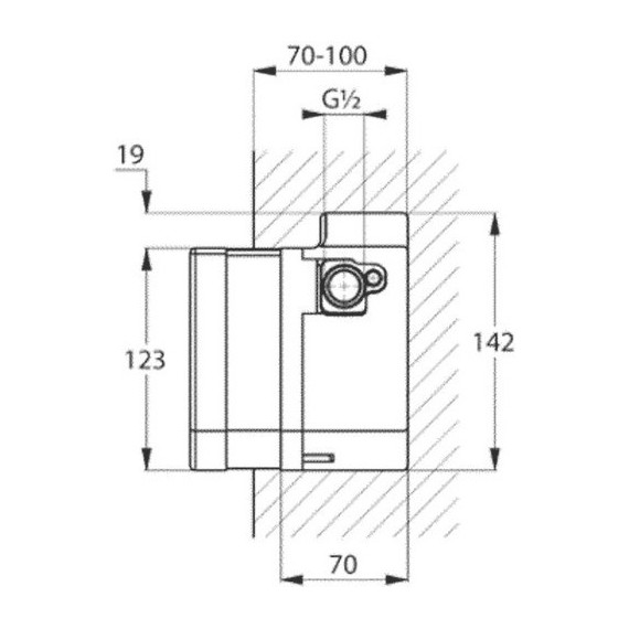 Скрытая часть Kludi Zenta 38002 - фото 2