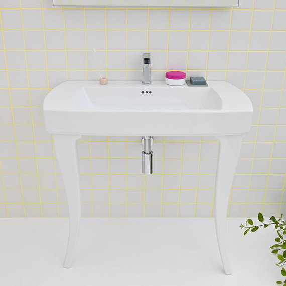 Раковина на ножках ArtCeram Jazz 90 см JZL001 01 00*1+JZC002 01 00 - фото, картинка 3 Раковина на ножках ArtCeram Jazz 90 см JZL001 01 00*1+JZC002 01 00 - фото 3