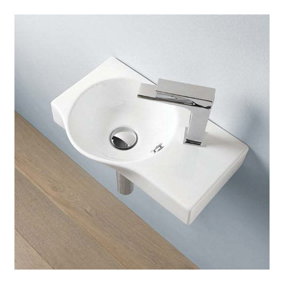 Раковина подвесная ArtCeram Lavamani Union 45 см LML001 01 00 bi - фото, картинка 2 Раковина подвесная ArtCeram Lavamani Union 45 см LML001 01 00 bi - фото 2