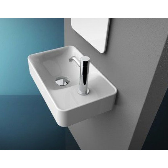 Раковина подвесная ArtCeram Lavamani Union 45 см LML003 01 00 bi - фото, картинка 3 Раковина подвесная ArtCeram Lavamani Union 45 см LML003 01 00 bi - фото 3