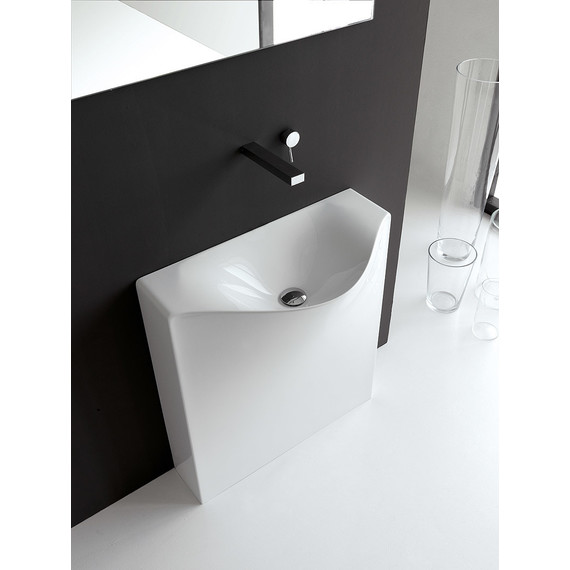 Раковина напольная ArtCeram Back 75 см OSL006 01 00 bi*0 - фото 2