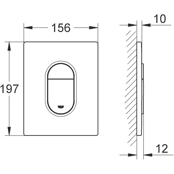 Кнопка смыва Grohe Arena Cosmopolitan 38844000 - фото 3