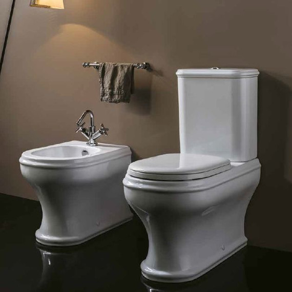 Унитаз-компакт Azzurra Charme CHVCMP000000BI с крышкой микролифт - фото 3