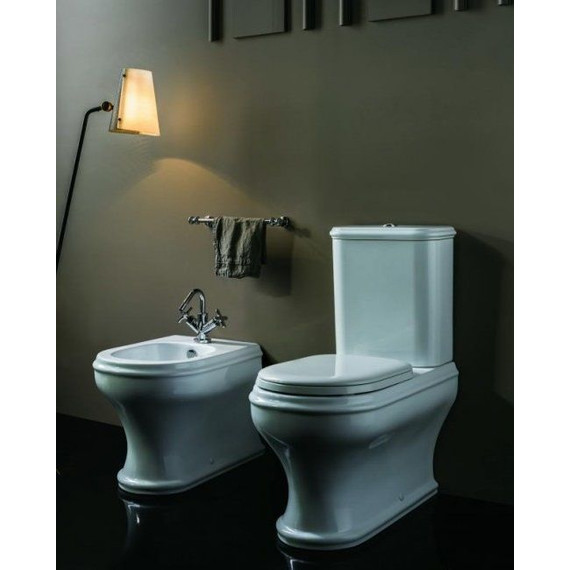 Унитаз-компакт Azzurra Charme CHVCMP000000BI с крышкой микролифт - фото 4