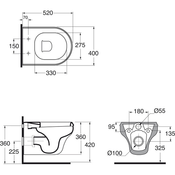 Унитаз подвесной Azzurra Charme CHVKSP000000BI с крышкой микролифт - фото 7