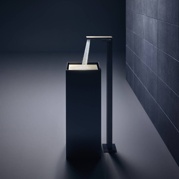 Смеситель для раковины напольный Axor MyEdition 47040000, хром/зеркальное стекло, Цвет производителя: хром, зеркальное стекло - фото 2