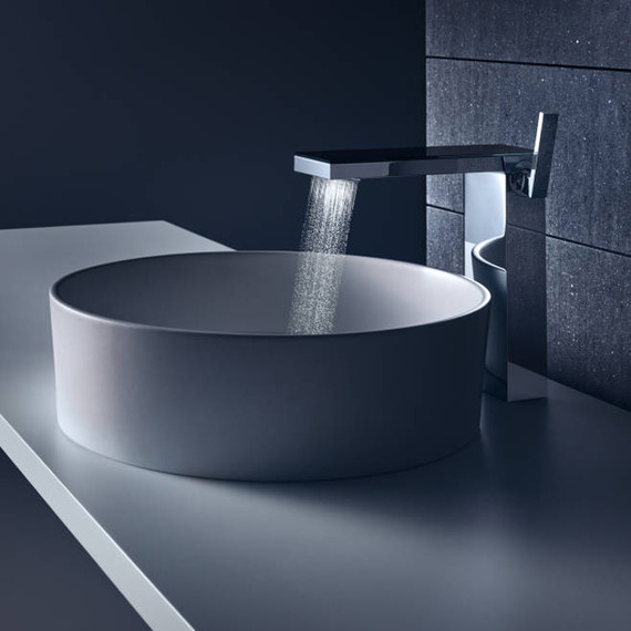 Смеситель для раковины высокий Axor MyEdition 47020000, хром/зеркальное стекло, Цвет производителя: хром, зеркальное стекло - фото 2