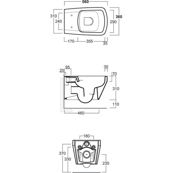 Унитаз подвесной безободковый Simas Baden Baden BB18bi - фото 6