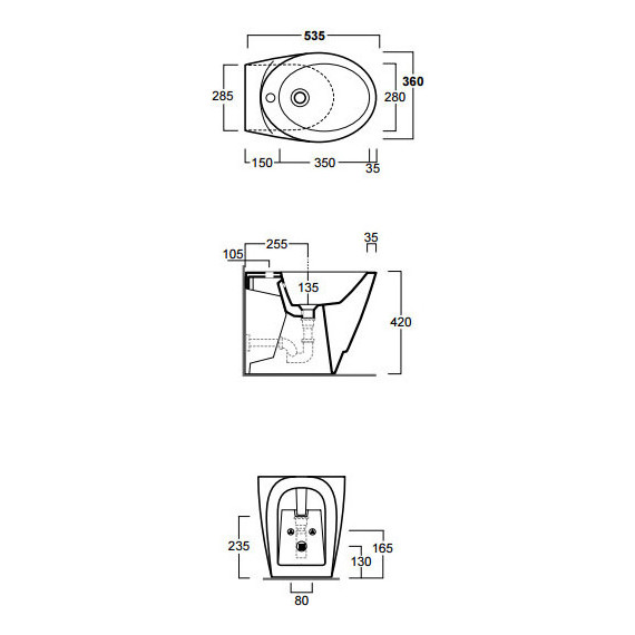 Биде напольное Simas Bohemien BO04bi*1 - фото 6