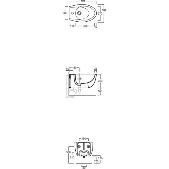 Биде подвесное Simas Bormio BR19bi*1 - фото 6