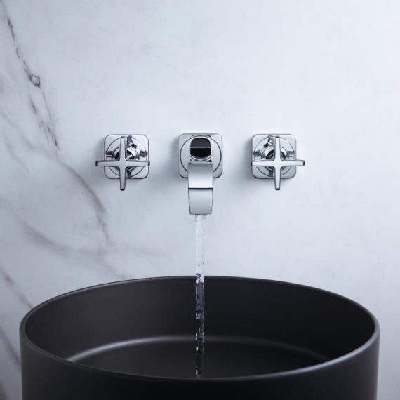 Смеситель для раковины настенный Axor Citterio E 36107000 - фото, картинка 3 Смеситель для раковины настенный Axor Citterio E 36107000 - фото 3