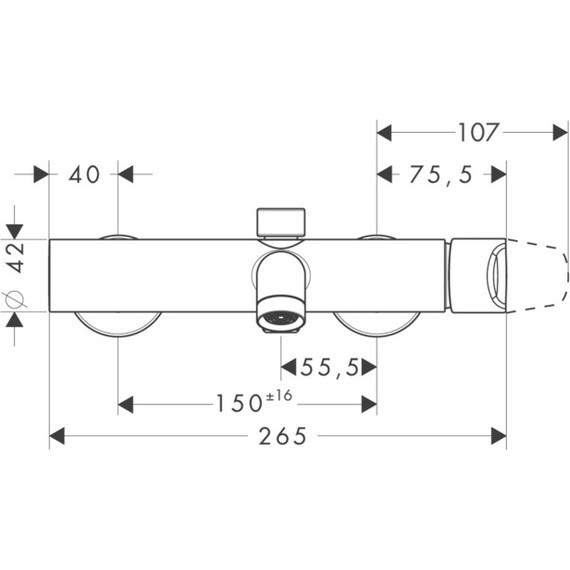 Смеситель для ванны Axor Citterio M 34420000 - фото, картинка 2 Смеситель для ванны Axor Citterio M 34420000 - фото 2