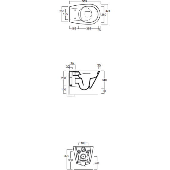 Унитаз подвесной безободковый Simas Gambassi GA18bi - фото 5