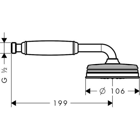 Ручной душ Axor Montreux 16320000 - фото 3