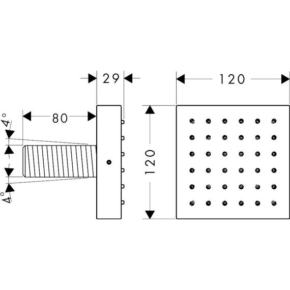 Боковая форсунка Axor ShowerCollection 28491000 - фото 7