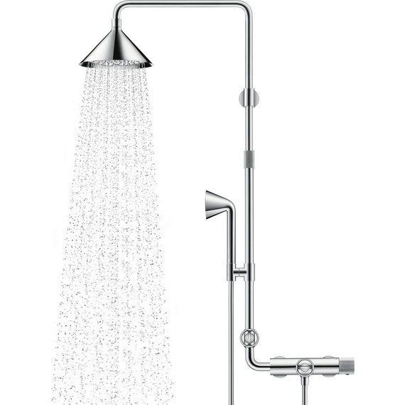 Душевая стойка с термостатом Axor Showerpipe Front 26020000 - фото 2