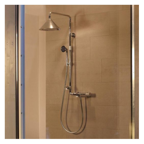 Душевая стойка с термостатом Axor Showerpipe Front 26020000 - фото 4