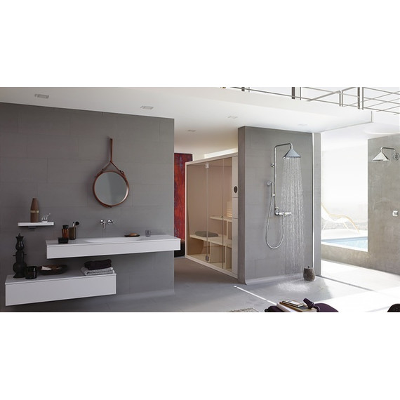 Душевая стойка с термостатом Axor Showerpipe Front 26020000 - фото 7