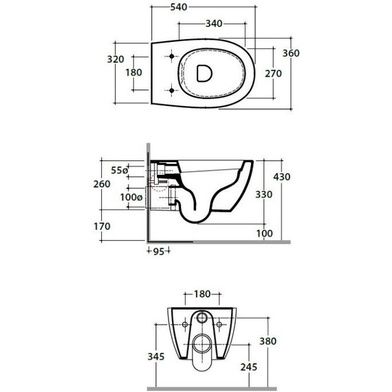 Унитаз подвесной безободковый Globo 4ALL MDS03.BI - фото 3