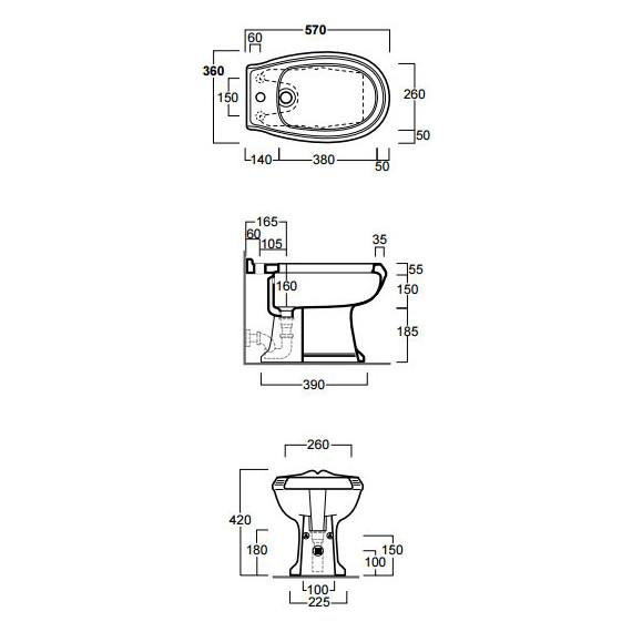 Биде напольное Simas Arcade AR823bi*1 - фото 7