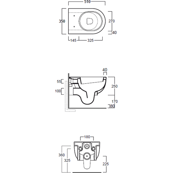 Унитаз подвесной Simas E-Line EL18bi - фото 4