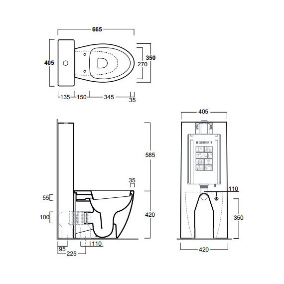 Унитаз-компакт Simas Lft Spazio LFT20 bi - фото 5