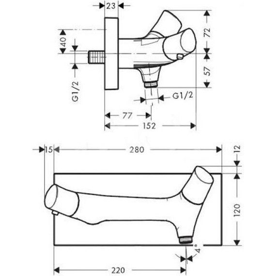 Смеситель для душа с термостатом Axor Starck Organic 12602000 - фото 8