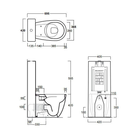 Унитаз-компакт безободковый Simas Vignoni VI01bi - фото 4