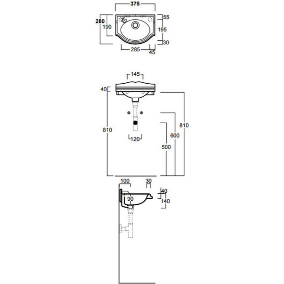 Раковина подвесная Simas Arcade 35 см AR035bi - фото 3