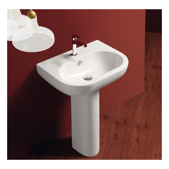 Раковина с пьедесталом Simas E-Line 65 см EL05bi*1 - фото, картинка 2 Раковина с пьедесталом Simas E-Line 65 см EL05bi*1 - фото 2