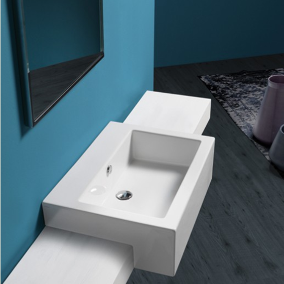 Раковина врезная на столешницу Simas Frozen 70 см FZ15bi*1 - фото 2