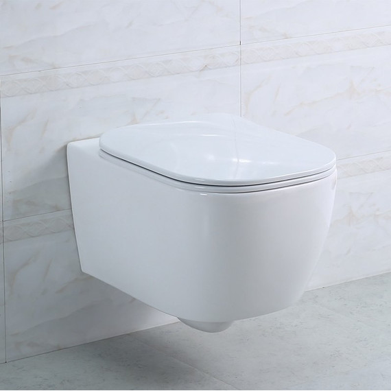 Унитаз подвесной безободковый BelBagno Genova BB1102CH - фото 4