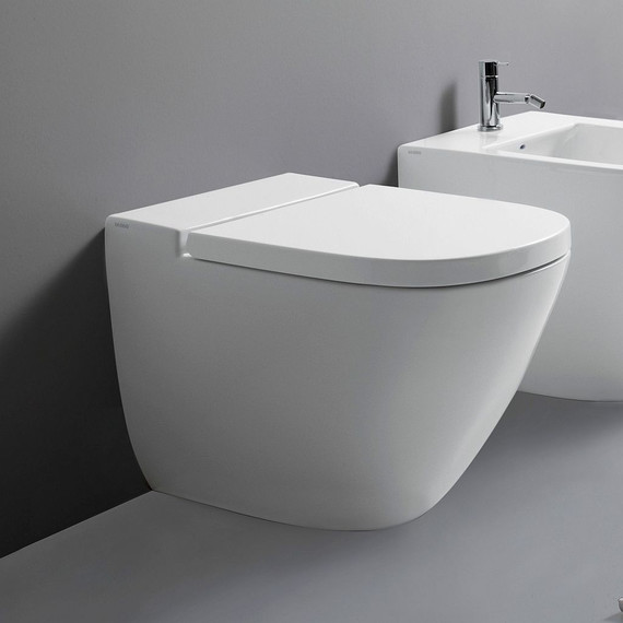 Унитаз приставной Globo Stockholm LA001.BI - фото 3